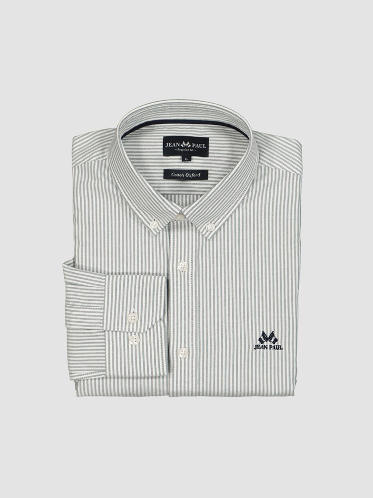 Oxford stripet skjorte - regular fit 7249053_GOH-JEANPAUL-S22-front_460.jpg_Front||Front