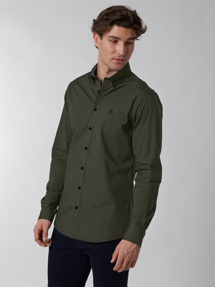 Patrick skjorte - slim fit 7500141_EM6-JEANPAUL-A22-Modell-Front_2888 _2grønn.jpg_
