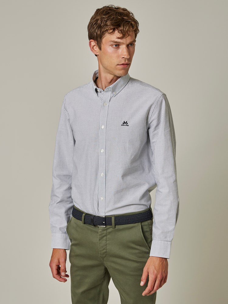 Oxford stripet skjorte - Regular Fit 7503532_GOH_Jean Paul_Oxford Stripet Skjorte_S23_Modell (2).jpg_