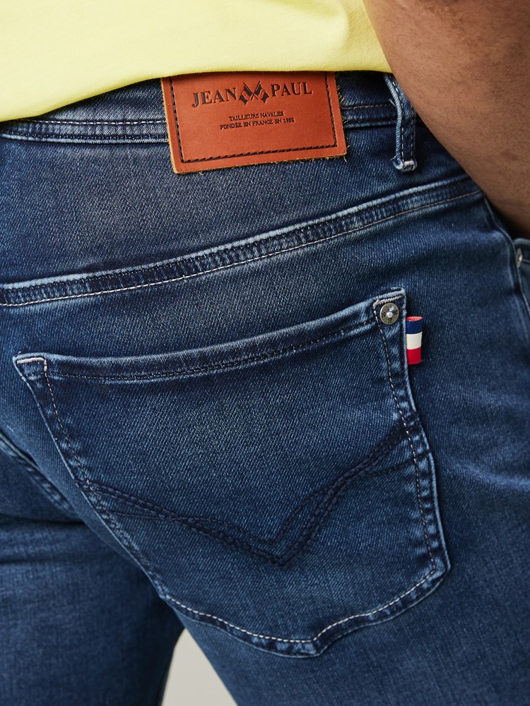 Pierre knit denim shorts 7504066_D06-JEANPAUL-H23-Front_7675.jpg_Front||Front